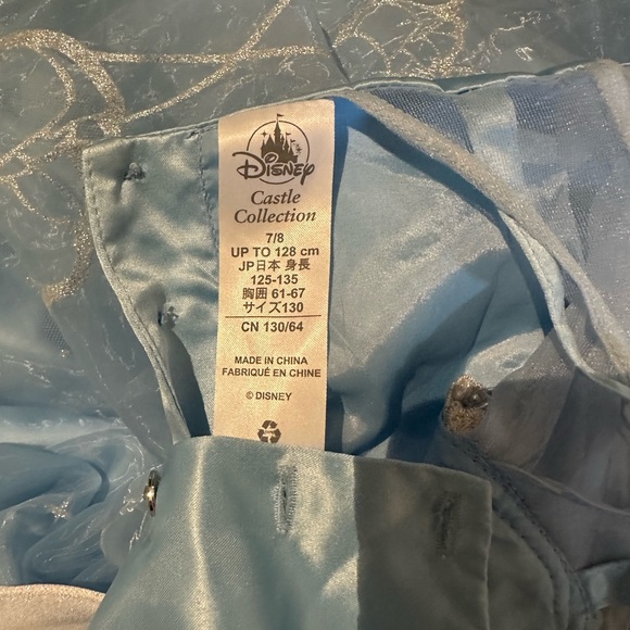 Disney Parks Castle Collection Cinderella Princess Dress Costume 7 8 - Picture 6 of 6